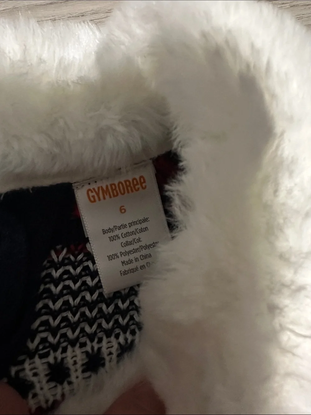 Gymboree Navy Fair Isle Knit Dress with Red and White Accents